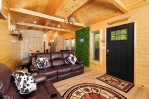 Smart TV, fireplace, video games