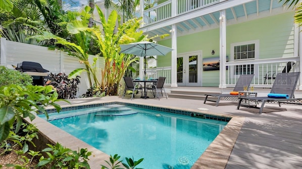 A heated pool