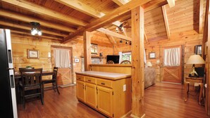 Unclassified image, 4 of 44, button - Pet friendly 2 bedroom with hot tub, Smoky Mountain view, and arcade game! (Sevierville)