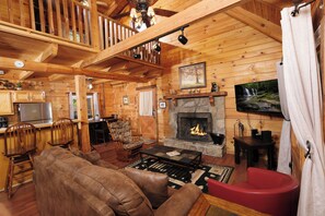 Fernseher, Kamin, Videospiele