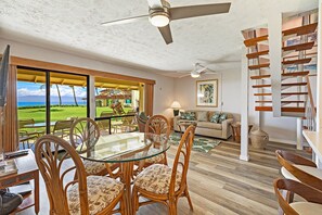 TV, DVD player, stereo