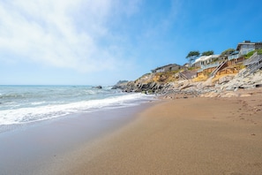 On the beach