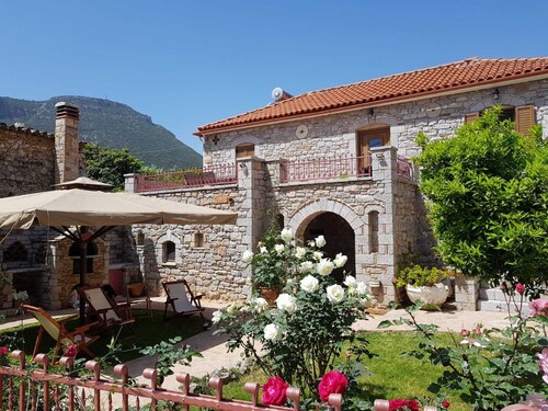 wonderfully restored traditional stone house