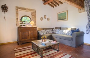 Een televisie, een open haard, een dvd-speler en boeken