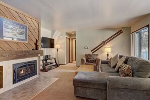 Cheminée, lecteur de DVD