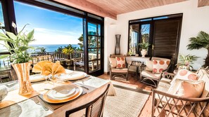 Dining - Seaside Fairy Tale Swiss Chalet, Unbelievable Sea View & Beach (Seaton, Torpoint, Cornwall)