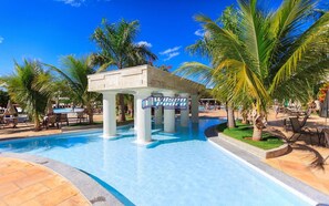 12 outdoor pools, a waterfall pool, pool loungers - Lacqua diRoma - Apartamentos WPI (Caldas Novas)
