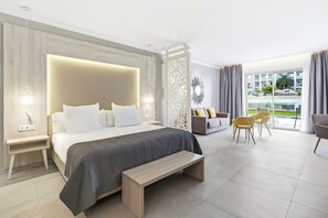 Premium bedding, down duvets, memory-foam beds, minibar
