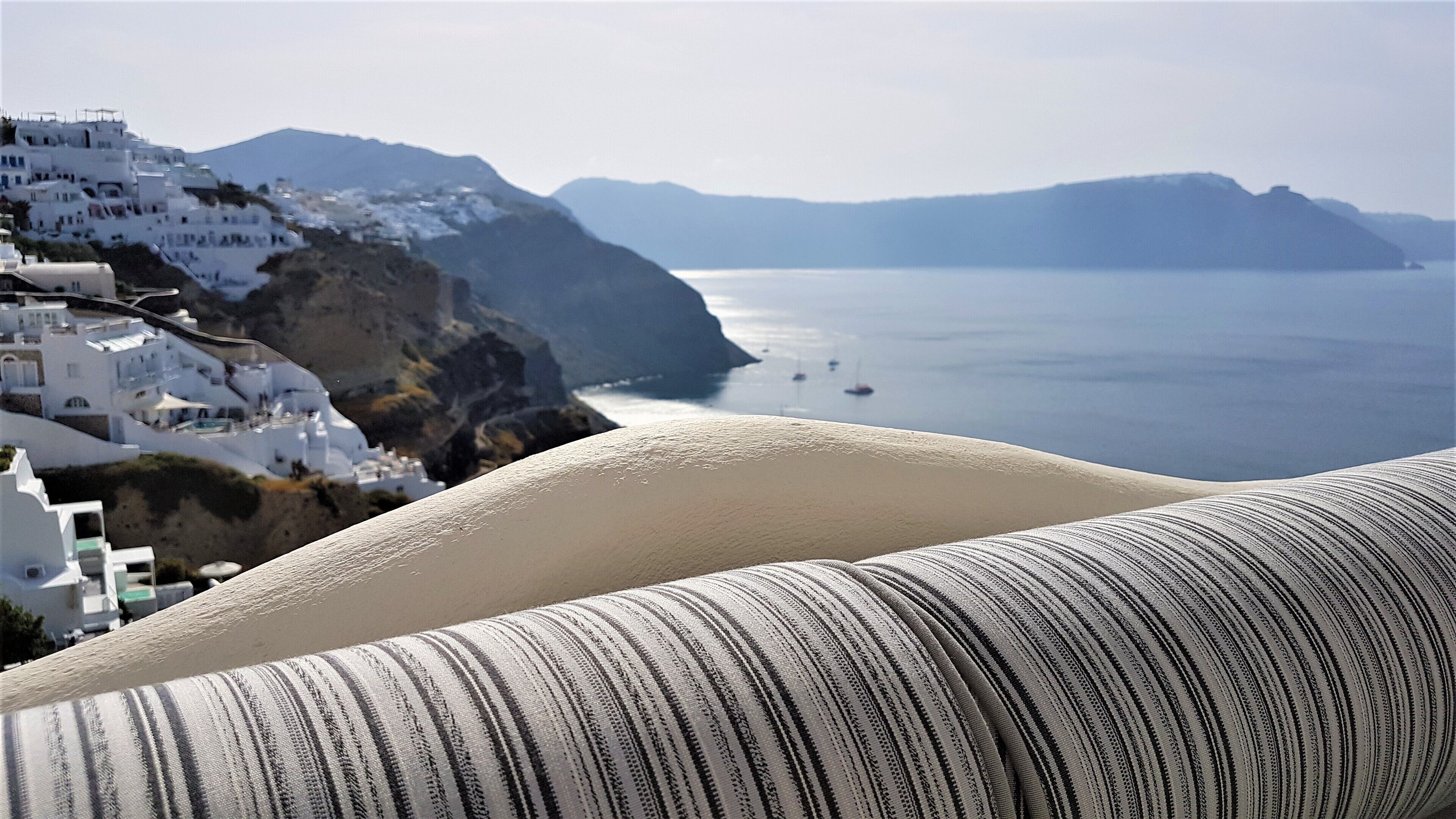 villa 2 bedroom outdoor jetted tub caldera view | aerial view