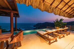 Pool - Luxe Beach Villa in Exclusive Oceanfront Community (Huatulco)