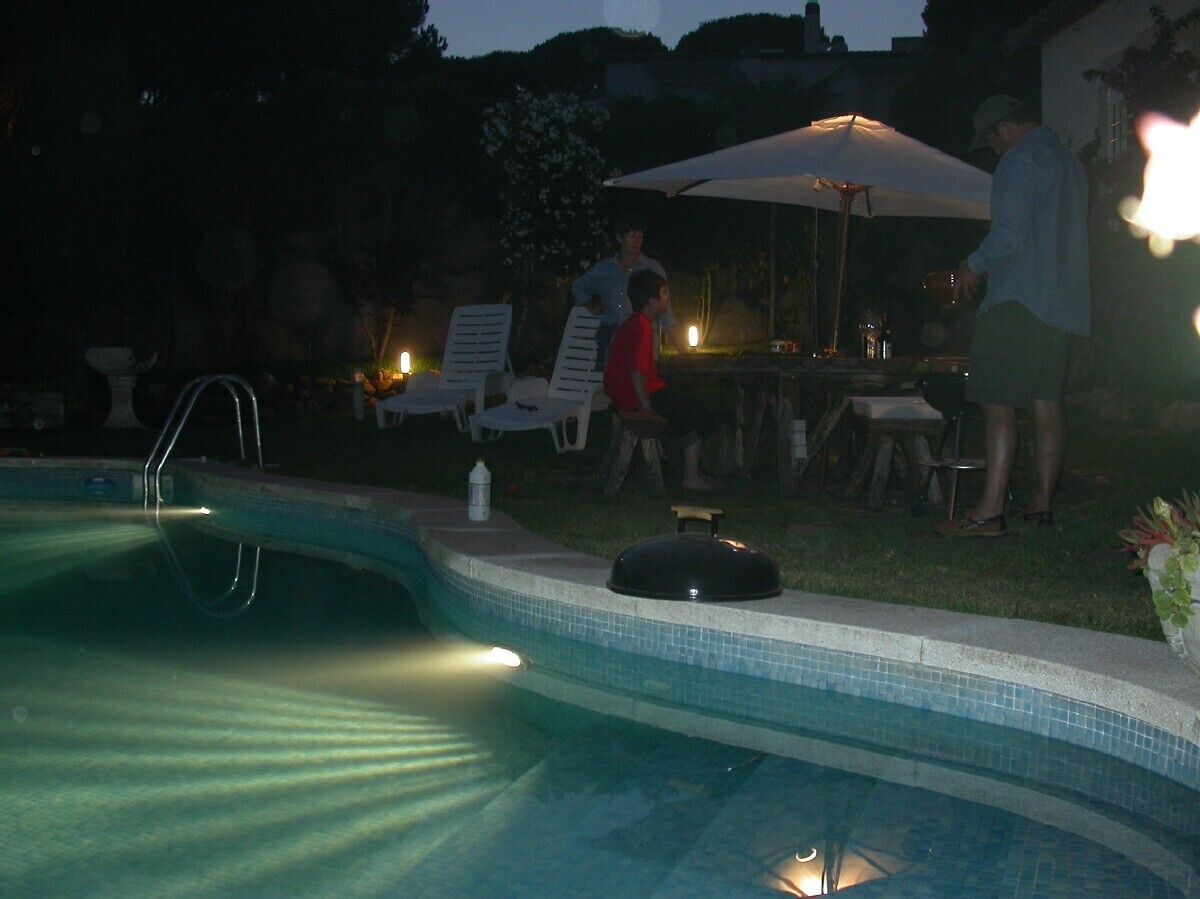 Evening BBQ by the pool
