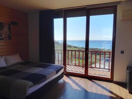 Seaview from Bed Suite | Minibar, desk, iron/ironing board, free WiFi