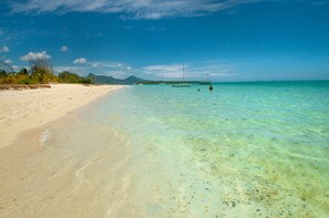 Beach nearby, sun loungers, beach towels - Pointe D'Esny feet in the water ib beautiful beach in Mauritius, quiet, wifi (Pointe d'Esny)