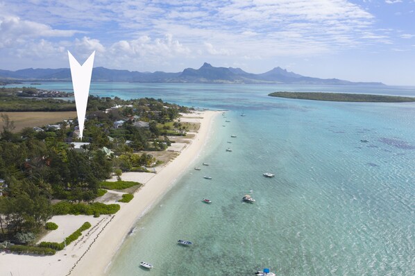 In Strandnähe, Liegestühle, Strandtücher