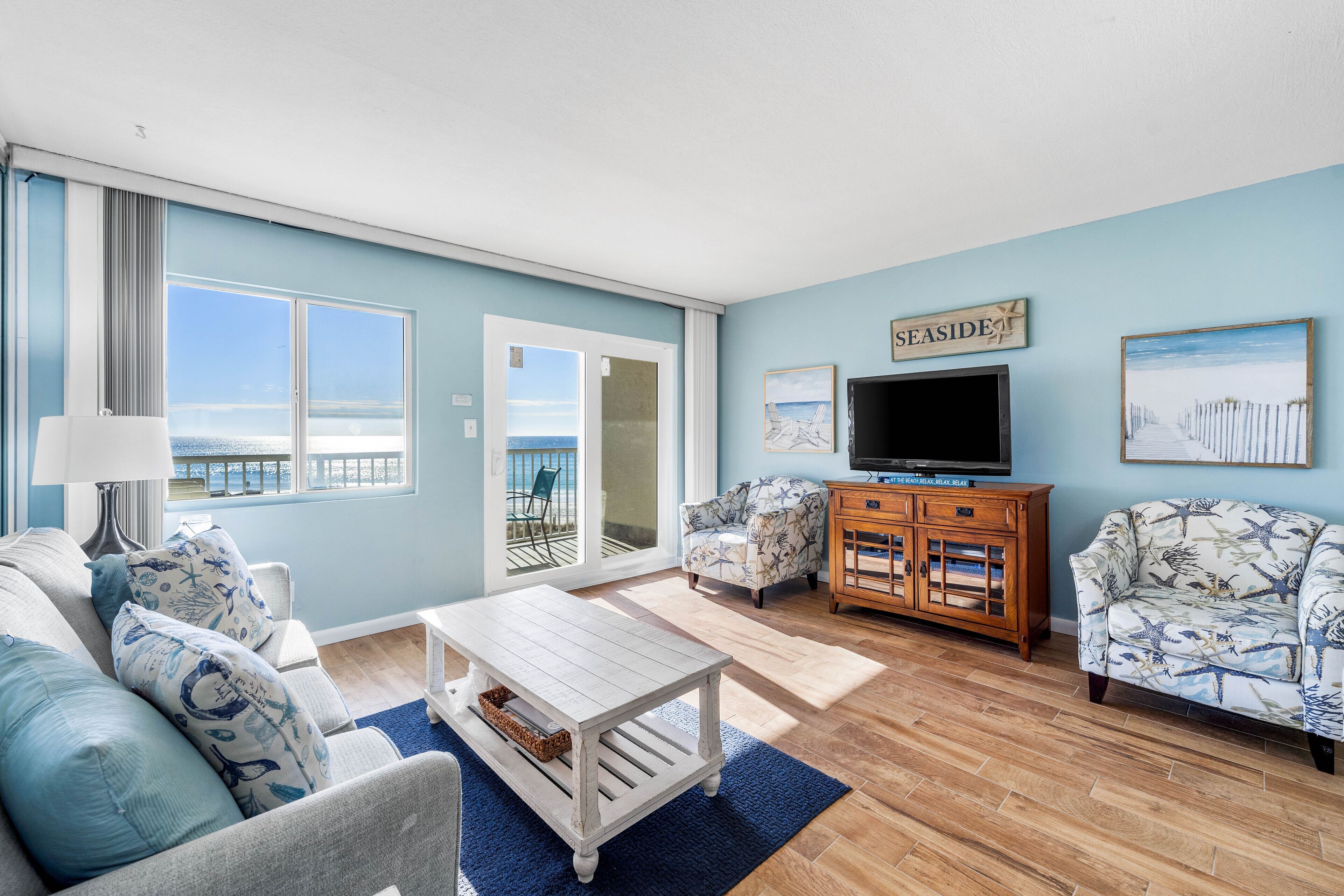 TV, DVD player, video library