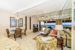 TV - Oceanfront 1BR Kuleana Resort | Pool, A/C, Lanai Views, Walk to Beach (Lahaina)