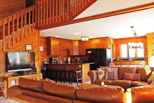 TV connectée, cheminée