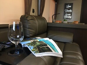 Honeymoon Mobile Home, 1 Bedroom | Living area | Flat-screen TV