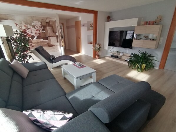 Smart-TV, Videospiele, DVD-Player, Bücher