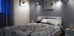 3 habitaciones, tabla de planchar con plancha y wifi 