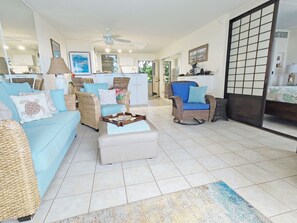 1 bedroom, iron/ironing board, Internet, bed sheets - Sunset Kahili 304 with Spectacular Ocean Views ... In Sunny Poipu (Poipu)