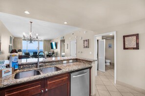 Fridge, microwave, oven, stovetop - 0507 - Fresh and Fun Coastal Condo (Panama City Beach)