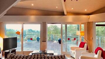 Télévision, cheminée