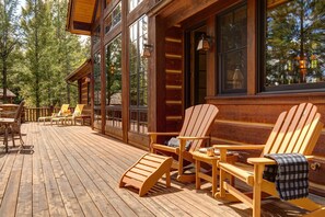 Terrace/patio - Abode at Two Wolves | Luxury Teton Village Home | Mountain Paradise Perfection (Teton Village)