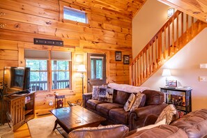 TV connectée, cheminée