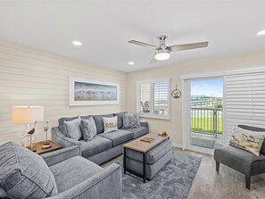 TV, DVD player, video library