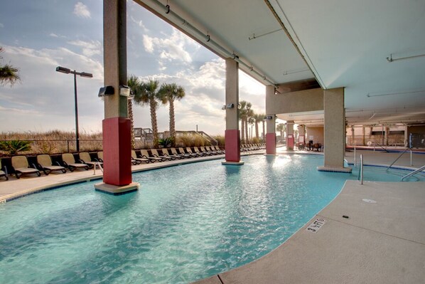 Indoor pool, outdoor pool