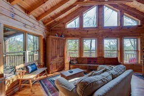 TV, fireplace, DVD player, foosball