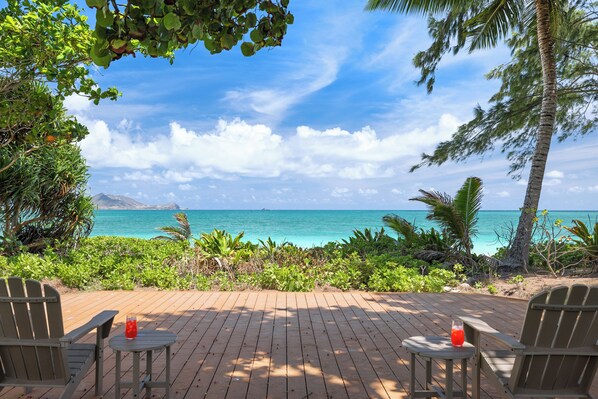 Property grounds - Center of Kailua Bay! Licensed Beach Front Rental #1990/NUC-1774,1775 (Kailua)