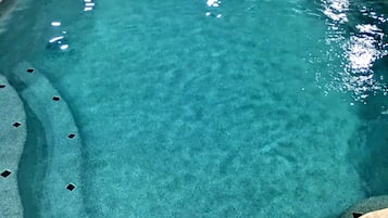 Indoor pool, a heated pool