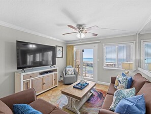 TV, DVD player, video library - Newly updated, Beachfront Condo with breathtaking views (304) (Destin)