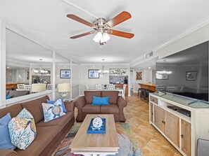 TV, DVD player, video library - Newly updated, Beachfront Condo with breathtaking views (304) (Destin)