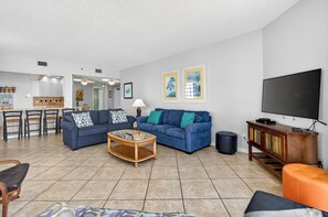 Smart TV, DVD player, books