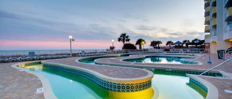 Indoor pool, outdoor pool