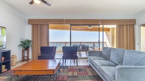 Smart TV, DVD player, books, stereo