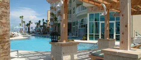 Indoor pool, a heated pool