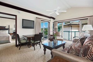 Smart TV, offices - Waipouli Beach Resort G405 - 2 Bed Suite steps to the Beach, Pool, Shops & More! (Kapaa)