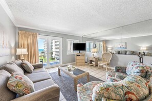 TV, DVD player, video library