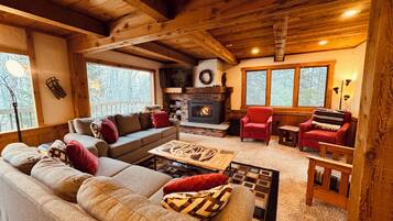 TV connectée, cheminée