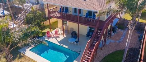 A heated pool