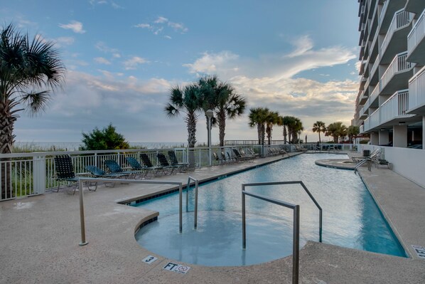 Indoor pool, outdoor pool