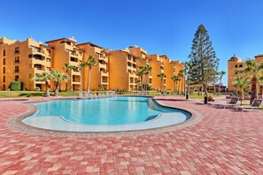 A heated pool