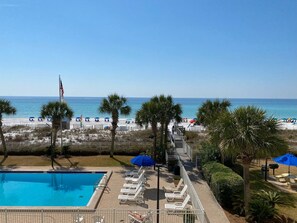 Pool - "Breakers East 601"~Gulf Front~2BR/2BA~END UNIT Beach setup included (Destin)