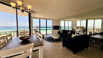 Smart TV, DVD player, books