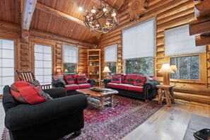 TV, fireplace - Abode on Obsidian | Best value in Teton Village! Hot Tub! (Teton Village)