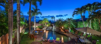 PRIVATE HOME OASIS-ZUID MAUI-3 SLAAPKAMER-OCEAANZICHT-ZWEMBAD MET HOT TUB